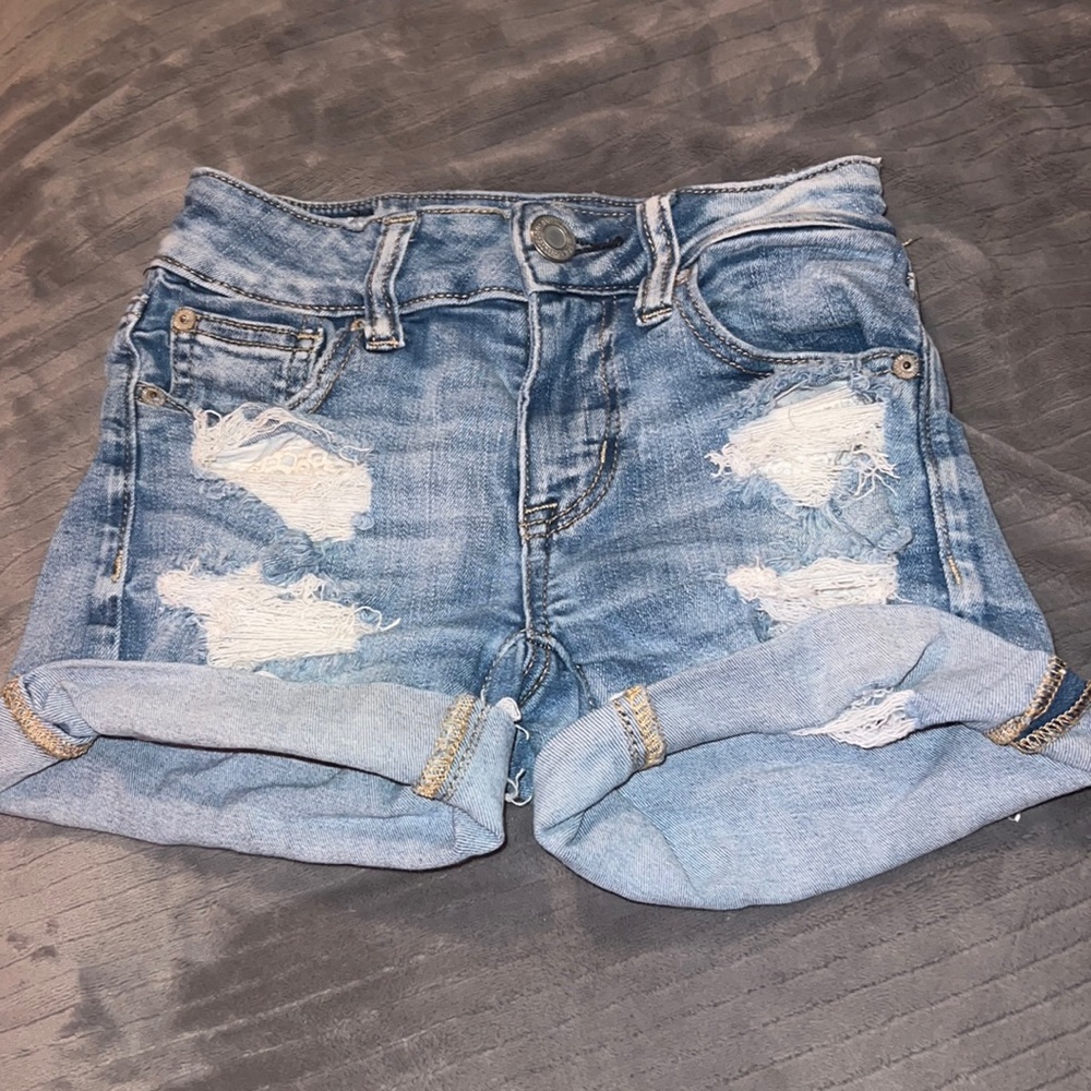 American eagle jean shorts size 00